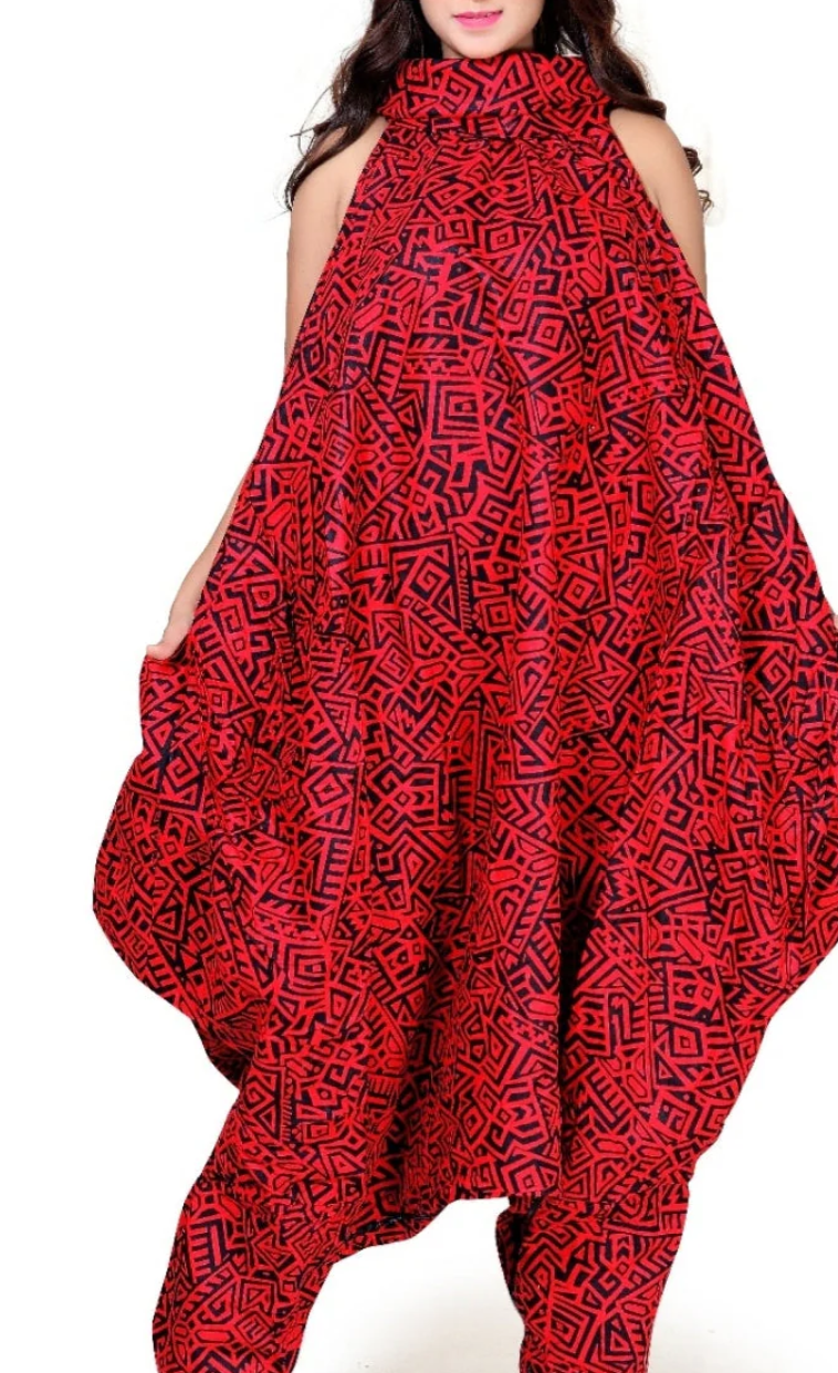Red / Black Romper